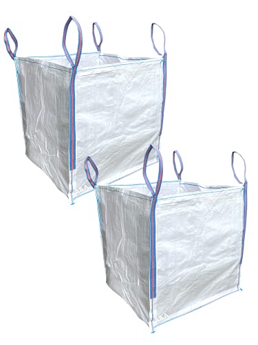 A&A Supplies - Bolsa de basura (1 tonelada, 90 x 90 x 90 cm, material tejido industrial, resistente, 2 unidades) Cover