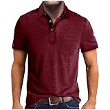 【Occasions】 Chemises de sport confortables et polyvalentes Slim Fit, adaptées à un usage quotidien, au golf, au travail, au jardinage, à la salle de sport, aux vacances, à la plage, etc. Cadeau parfait pour ami, mari, frère, fils, père, familles et amis. Super confortable pour les chemises de sommeil, pyjama, église, costume d'Halloween, chemise de brunch.