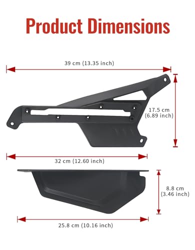 Image of Splash Guard for Can Am Ryker, Plastic A-Arm Protectors Guards Kit Front Splash Guard Protectors for Can Am Ryker 900 600 Sport & Ryker Rally All Modes Accessories (2PCS, Replace #219400817)