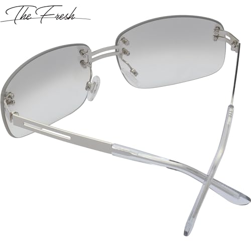 The Fresh Minimalist Rimless Sunglasses for Men Women - Exquisite Packaging - FR1M40124