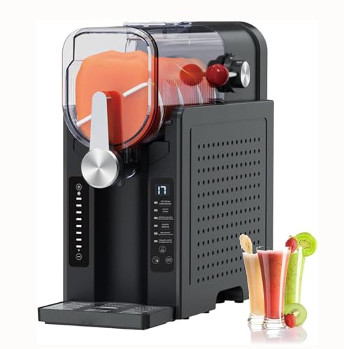 Slush Maschine, 1.6L Slushie Maschine für Zuhause,kein Eis erforderlich,mit Selbstreinigung, 6voreingestellte Programme, gefrorene Slushie, Margaritas, Frappés, Milchshake