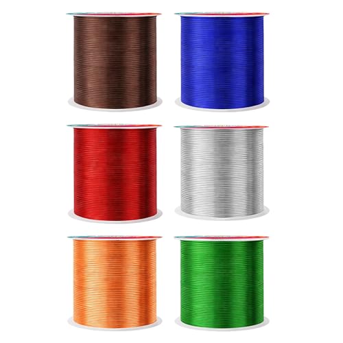 Image of Mandala Crafts 18 GA Green Brown Red Assorted Anodized Aluminum Craft Wire | 450 FT, Colored, Flexible, Bendable for Bonsai Armature Sculpting Wire Wrapping Jewelry Making, Weather & Tarnish Resistant