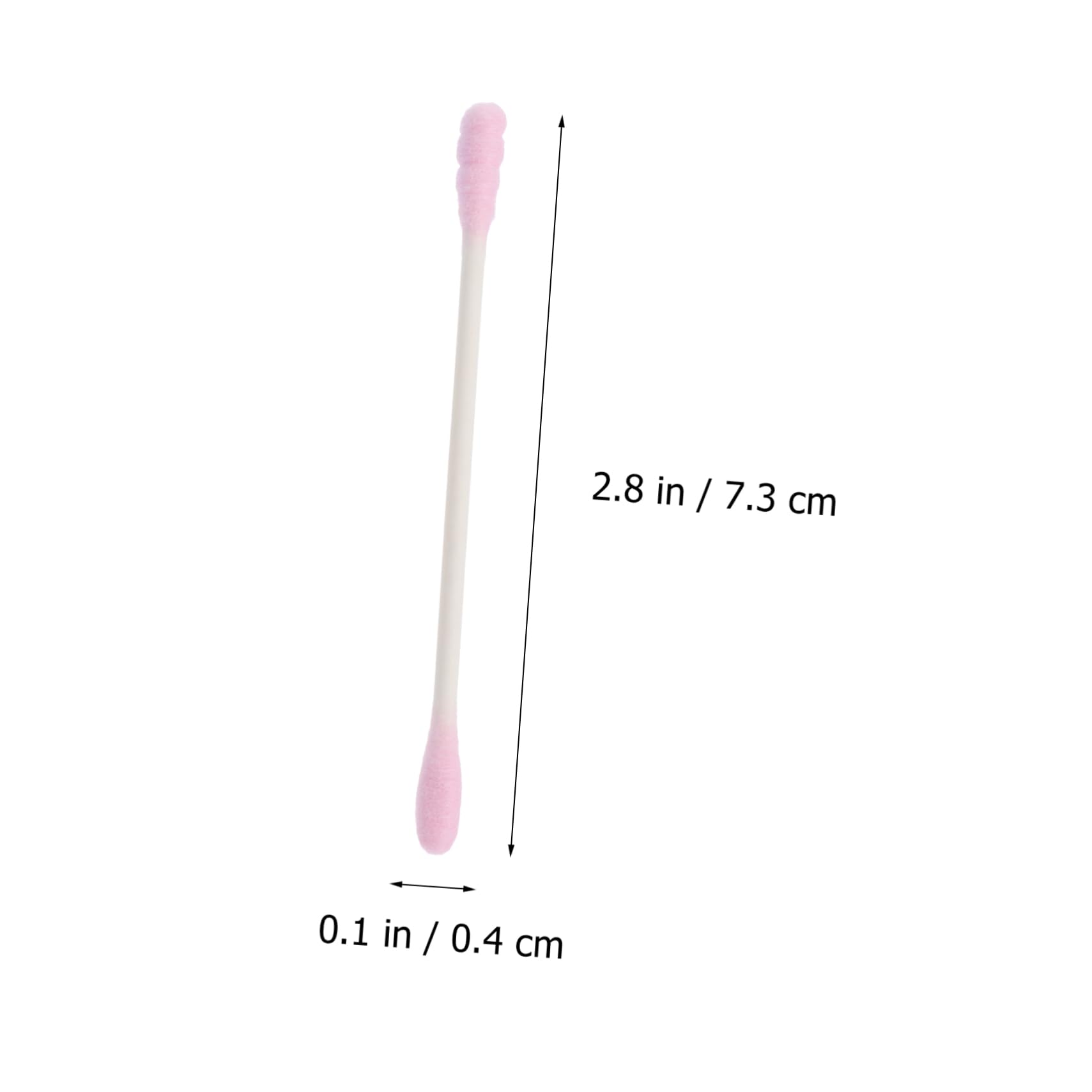 Mikinona 400pcs Cotton Swabs for Makeup Pointed Flat Tips Soft Comfortable Great for Daily Use for Beauty Cleaning