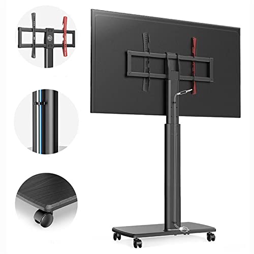 Soporte universal móvil para TV de piso ajustable en altura miniatura 3