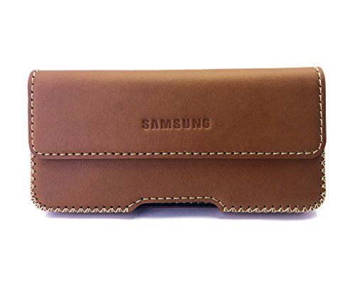 Otis Galaxy S8 | Galaxy S9 Genuine Leather Case, Otis Handmade Leather Case for iPhone 8 | iPhone 7 Belt Clip Magnet Closure Carrying Case Belt Loops Genuine Leather (Matte Brown)