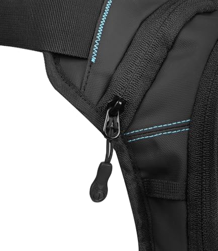 Image of RYNOX POD Thigh Bag 5L | Durable Polyester Fabric | Retro- Reflective Trims | Genuine YKK Zippers - Black, 5L