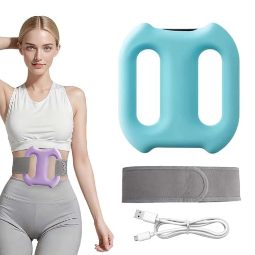 Multifunktionaler Ganzkörper Faszienring, 2025 Neu Ganzkörperformung für Bauch, Elektrische Faszienmassagegeräte 5 Geschwindigkeiten 3 Modi Faszienring Aus Silikon für Rücken Taille Beinen (Grün)
