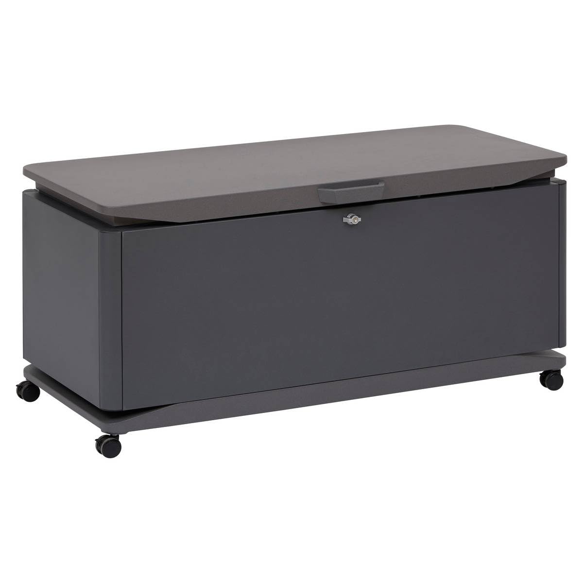 Hespéride - Coffre de rangement 350l alumia gris graphite en aluminium