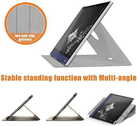 TOPCASE Lightweight Smart Stand Folio Cover Compatible with Onyx Boox Note Air 2 Plus Paper Tablet Case,Gray