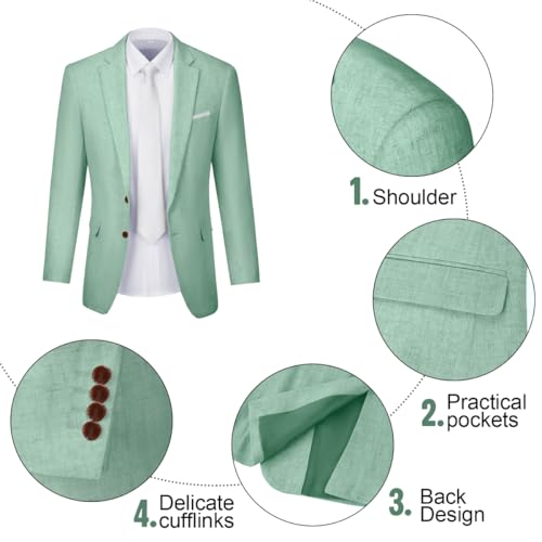 Retro Linen Mens Suit Slim Fit 3 Piece Men Suits Set Linen Tuxedos Blazer Vest Pants Set Groom Wedding Outfit Prom4