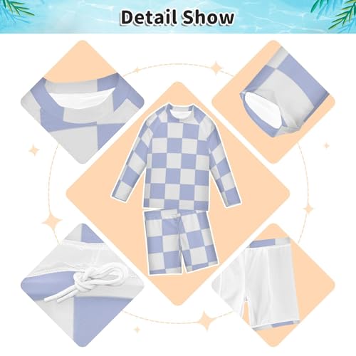 Ropa de baño infantil con manga larga resistente al cloro 4