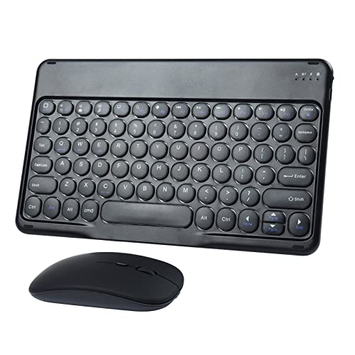 Kit de teclado y mouse Bluetooth inalámbrico con teclas redondas de alta precisión