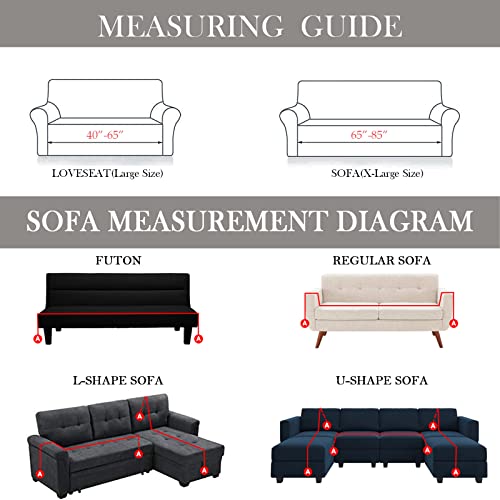 Handontime Boho Geometric Couch Cover For Dogs Pets Farmhouse Sofa Covers Sofa Slipcover Grey Couch Protector For Dogs Thick Chenille Sectional Couch Covers Aztec Couch Cushion Covers, 71"X 134" #TOP1