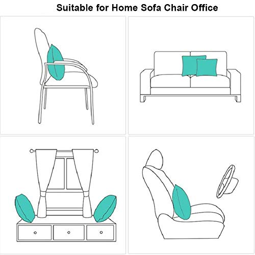 Wilproo Set Of 4 Merry Christmas Deer Snowflake Pine Tree Castle Sled Forest Pattern Red Cotton Linen Square Throw Waist Pillow Case Decorative Cushion Cover Pillowcase Sofa 18X18 Inches #TOP7