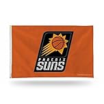 Rico Industries NBA 3-Foot by 5-Foot Single Sided Banner Flag with Grommets, Phoenix Suns