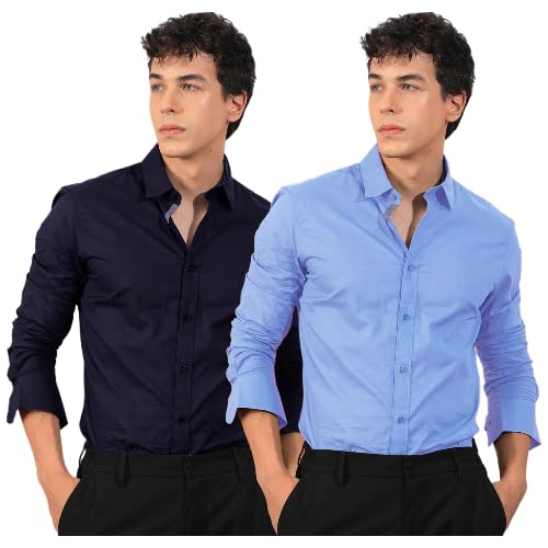 Pinkmint Men’s Solid Classic Fit Shirt