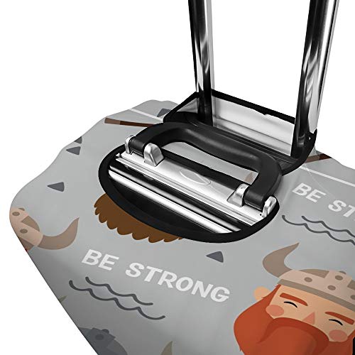 Housse de valise résistante à la poussière motif Viking Ship lavable et ultra extensible - 3