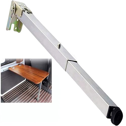 Gambe per tavolo pieghevoli regolabili in acciaio inox, 1 pezzo gambe telescopiche per tavolo da pranzo e credenza, lunghezza 30-150 cm, pieghevoli e con sollevamento push-pull