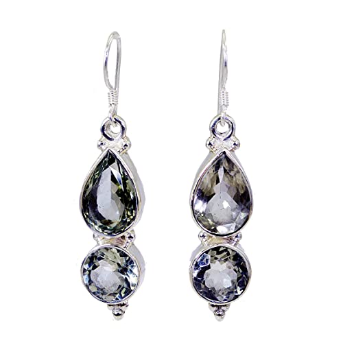 Boucle d'oreille en argent vert améthyste pour sublimer vos tenues quotidiennes