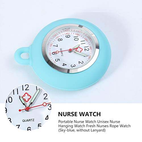 Relógio de Bolso de Silicone Relógio portátil para enfermeira unissex Relógio pendurado para enferme