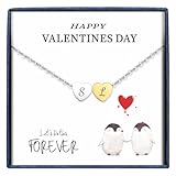 Personalised Two Hearts Pendant Silver, Gold, or Rose Gold Necklace Custom Engrave Initial Names Gift for Wife, Mother, Message Card Gift Box