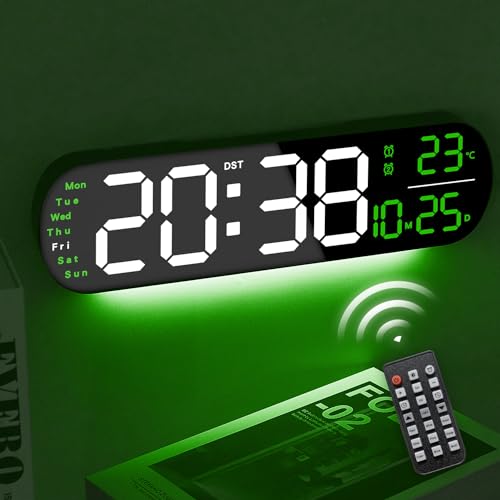 Reloj Digital de Pared con Pantalla LED 13.7 pulg miniatura 1