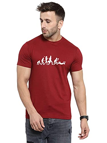 MyTees|Funny Graphic Printed Trending Quotes Tshirt for Men | Half Sleeves T-Shirt for Women |Beer Alcohol Evolution |100% Cotton Biowash T-Shirt 180GSM for Man