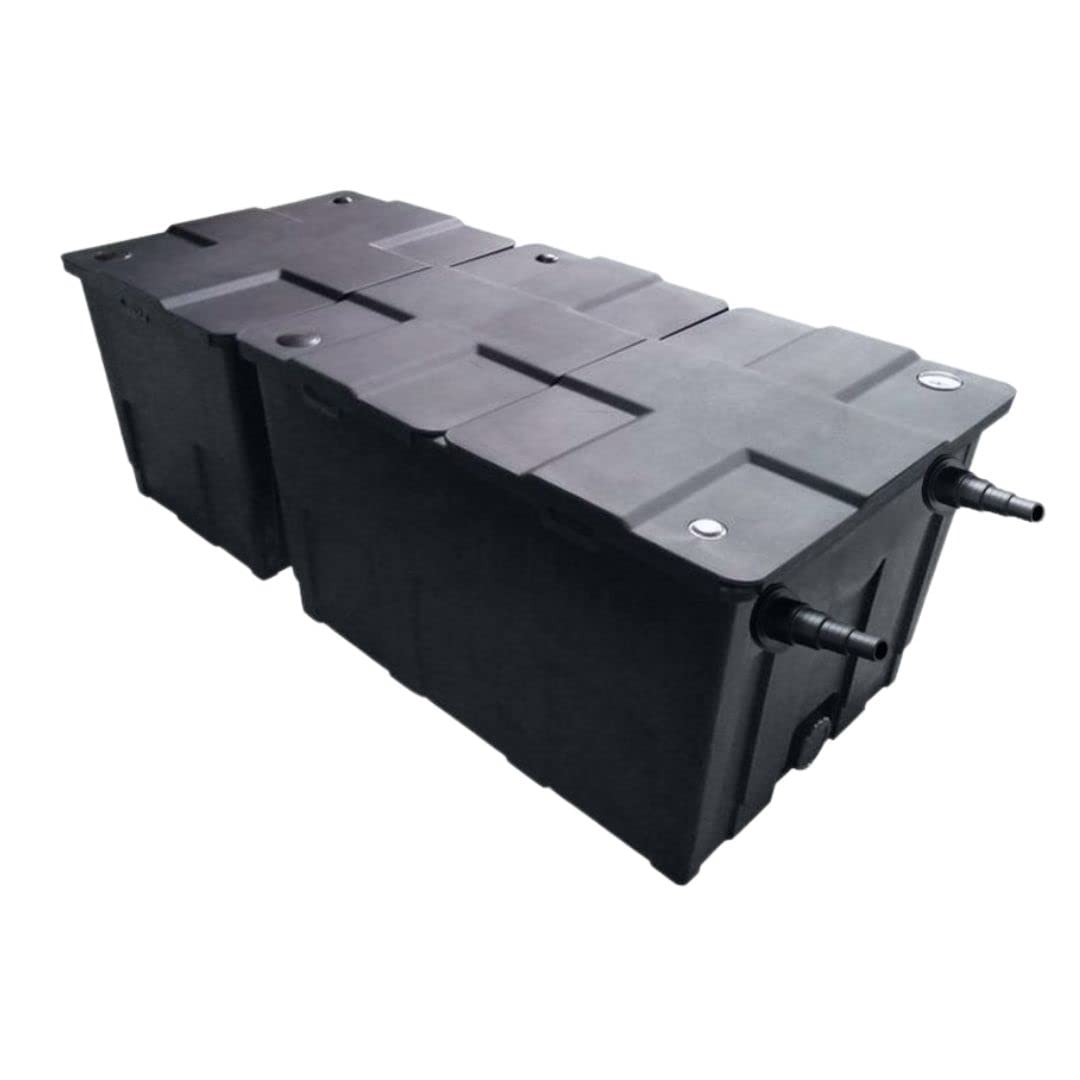 AquaOne Filtro per laghetto CBF-550 B I Filtro istantaneo per laghetti fino a 90.000 litri, filtro biologico per laghetti con facilità e facilità di utilizzo, facile pulizia, acqua pulita nel laghetto