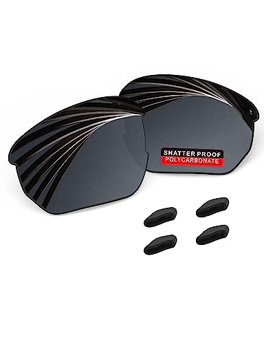Image of PRO+ Polycarbonate Replacement Lenses & Rubber Kits /Nose Pads for Oakley Flak Series Sunglasses
