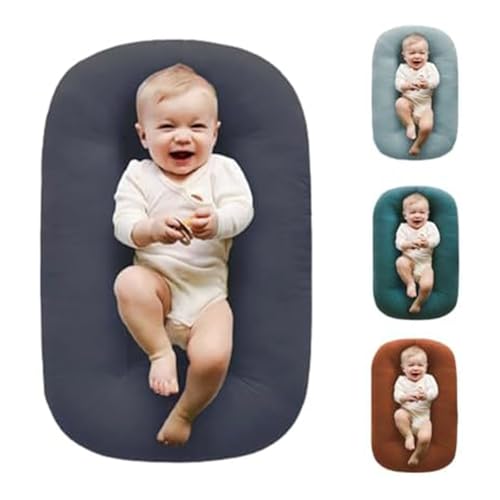 Image of oliwex Baby Lounger, Baby Lounger Pillow, Infant Lounger for Newborn 0-24 Months (Dark Gray)