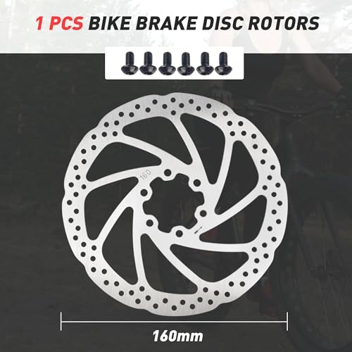 BALINGE E Bike Brake Calipers E Bike Hydraulic Brakes 2-Pin Power-Off Connector 2-Pistons E-Bike Electric Power-Off Hydraulic Front Brake with 160mm 6 Bolts Disc Rotor,Front by BALINGE - Image 7