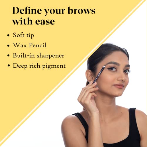 Dazller Eyebrow Pencil, 1.5g, Black, 1, Eyebrow Pencil with Creamy Wax Formula, Earthen Pigments, Long-lasting Stay up to 8 Hours, Vegan & Cruelty-free - Image 4