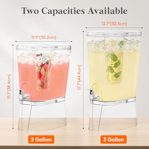 Commercial Juice Dispenser Triple Bowl