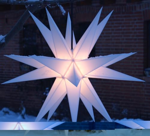 GURU SHOP LED Ministres Baltasar Pour L`intérieur et L`extérieur - Blanc/Kit D`extension Sans Transformateur, Enplastique, 18x18x18 cm, Les étoiles Extérieures en 3D – vue 4