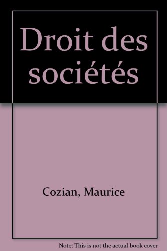 Droit des sociétés (ancienne édition)