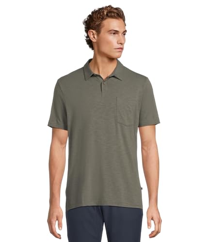 TravisMathew Men's Cloud Polo, Black, Medium