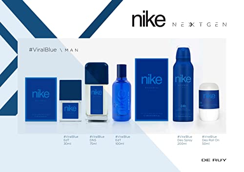 Image of Nike Unisex Nextgen #Viralblue Man Edt Fresh Scent Deodorant Spray 200Ml, Pack Of 1