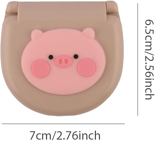 Miniatura 7 de KELEAPEKER Mini kit de proyecto de costura, kit de costura de viaje, 2 piezas de agujas de plástico, suministros de bricolaje, caja de viaje mínima,