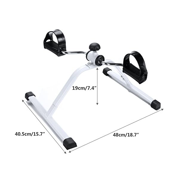 ANCHEER Leg Pedal Exerciser, Mini Exercise Bike Arm and Leg Exerciser-Resistance Adjustable - Image 4
