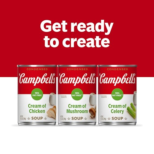 Image of Campbell's Condensed 98% Fat Free Cream of Chicken Soup, 10.5 oz Can