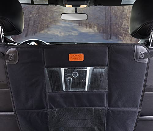 Keep Your Pup In The Back And Out Of Your Lap! Dog Car Backseat Barrier With Mesh Panels & Smaller Hook Design For Underseat Attachment - Universal Fit For Traveling Dogs. #TOP6