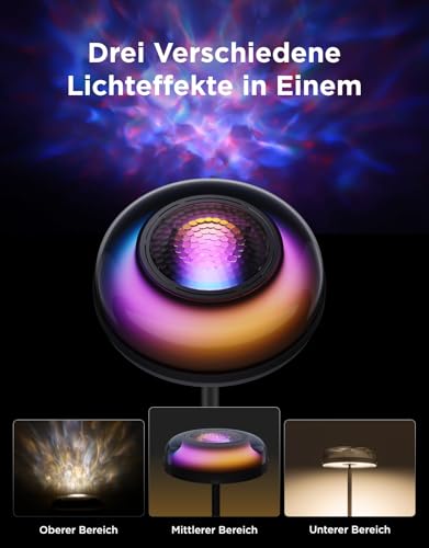 Govee Stehlampe Wohnzimmer mit Nebeleffekt,Unabhängige Tri-Zone Stehlampe – Ansicht 3