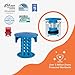 SinkShroom The Revolutionary Sink Drain Protector Hair Catcher/Strainer/Snare, Blue