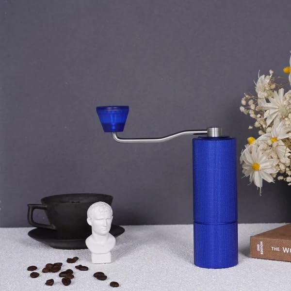 TIMEMORE Chestnut C2 Coffee Grinder Updated New Upgrade Electricity Any More Portable Hand Manual Grinder Grind Machine Mill with Double Bearing Positioning (TIMEMORE C2) (Royal Blue)