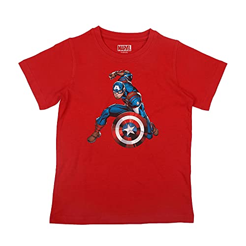 Image of Marvel Avengers by Wear Your Mind Boys Tshirt (DMABCT031.5 Red 5-6Y)