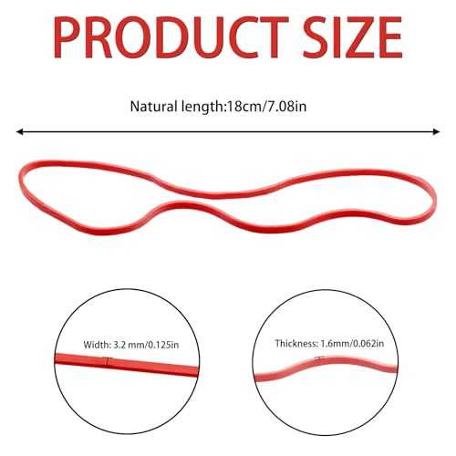 Large Rubber Bands, 160 Pcs 7 Inch Elastic Bands, Elastic Rubber Bands for Home, Kitchen, Office image 6