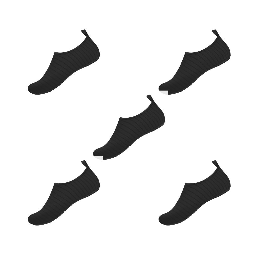 Zapatos deportivos acuáticos para mujeres y hombres, traje de buceo antideslizante, para natación, playa, calcetines acuáticos 36, color negro, talla 36
