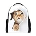 Produktbild Schultasche, Katze auf weißem Hintergrund, für Schule, Laptop, Freizeit, Tagesrucksack, Reiserucksack, Büchertaschen