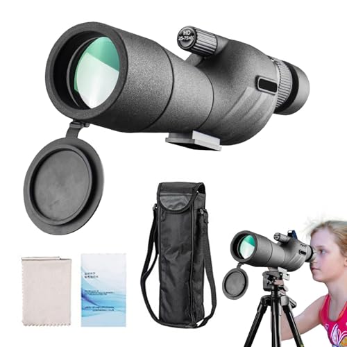 Monoculari per adulti ad alta potenza monoculare Monocoli con visione più ampia 25-75x60 per - Telescopio zoom compatto antiurto e antiappannamento telescopio tascabile portatile leg
