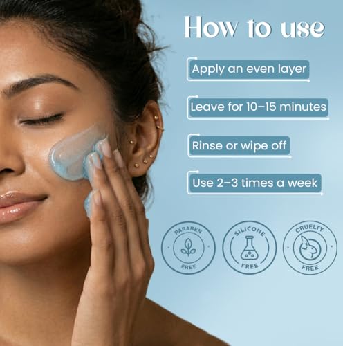 Image of Glamveda Hyaluronic acid Ice Dip Cooling Face Mask | Instant Ice-Dunk Sensation | For Instant Hydration, Skin Tightening & Pore Reduction| Boosts Collagen Production | Skin Brightening face Mask | 50g